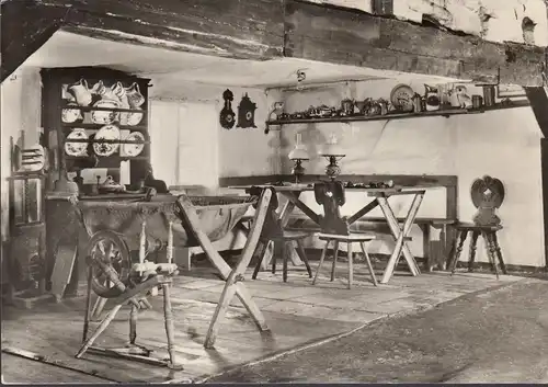 Klockenhagen, Freilichtmuseum, Lucht im Bauernhaus, gelaufen 1977