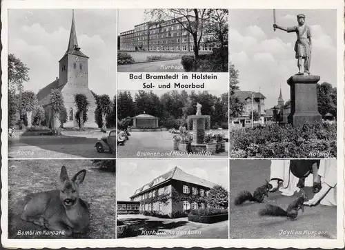 Bad Bramstedt, Mehrbild, Klappkarte, Studien eines Kurgastes, ungelaufen