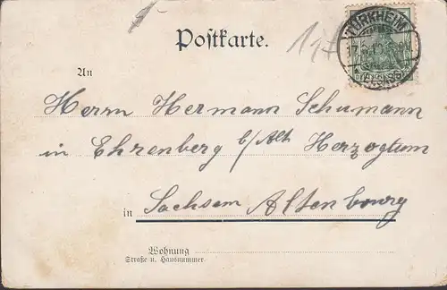 Lothringerin, Frau in Landestracht, gelaufen 1910