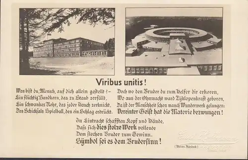 Bad Bramstedt, Kurhaus, Viribus Unitis, ungelaufen