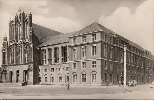 Frankfurt a.d. Oder, Rathaus, Ostseite, gelaufen 1959