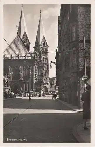 Bremen, Markt, Feldpost, gelaufen 1941