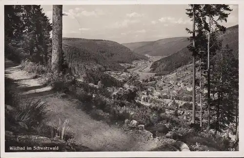 Bad Wildbad, Panoramaansicht, gelaufen 1938