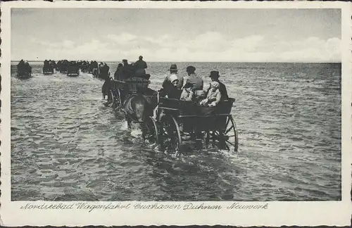 Cuxhaven-Duhnen, Wagenfahrt nach Neuwerk, ungelaufen