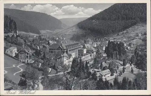 AK Bad Wildbad, Stadtansicht, gelaufen 1938