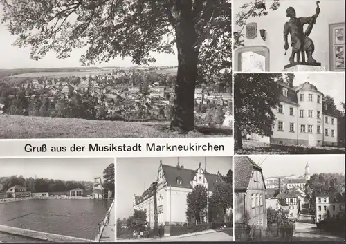 AK Markneukirchen, Schwimmbad, Stadtansichten, ungelaufen