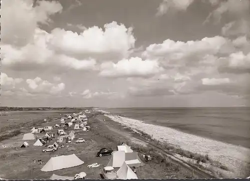 AK Vogelsang-Grünholz, Fischerlegerstrand, Strandschenke Koralle, Zeltplatz, gelaufen 1962