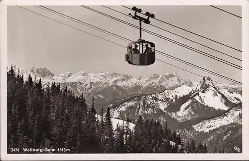 AK Rottach-Egern, Wallberg Bahn, Gondel mit Karwendel, Wetterstein und Zugspitze, ungelaufen