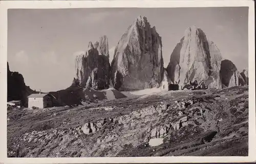 AK Bolzano (Bolzen), Gruppo delle Dolomiti, Tre Cime di Lavaredo, couru en 1934