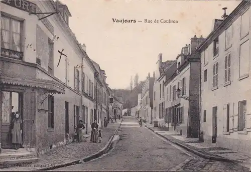 CPA Vaujours, Rue de Coubron, ungelaufen