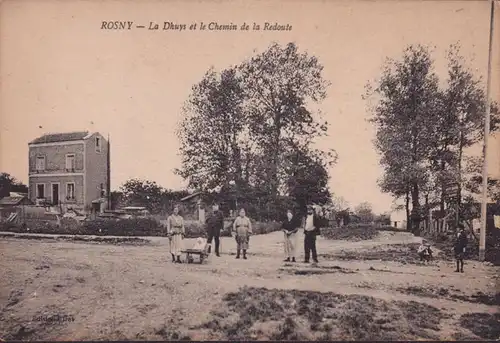 CPA Rosny, La Dhuys et le Chemin de la Redoute, ungelaufen