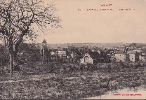 CPA Lacapelle Marival, Vue generale, gelaufen