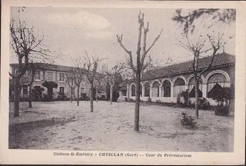 CPA Chusclan, Cour du Preventorium, ungelaufen