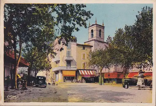 CPA Pertuis, Place Jean Jaures, gelaufen