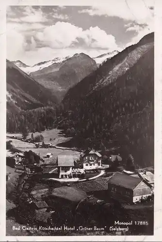 AK Gad Gastein, Hotel Grüner Baum, Panoramaansicht, Kötschchtal, ungelaufen