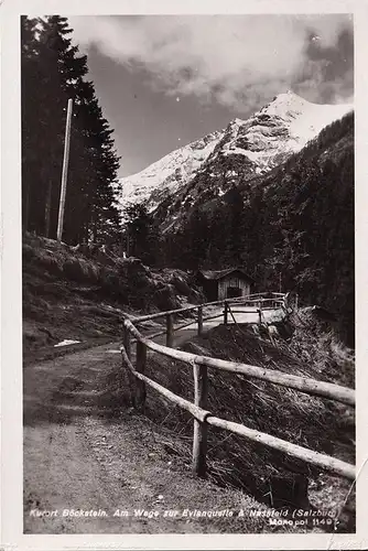 AK Böckstein, Auf dem Weg zur Evianquelle und Nassfeld, ungelaufen