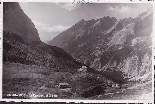 AK Pfeisshütte, Pfeishütte im Karwendel, ungelaufen