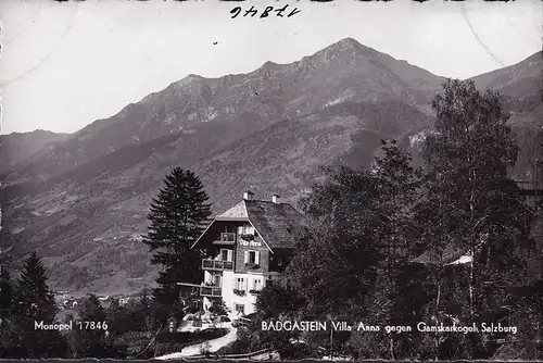 AK Bad Gastein, Villa Anna gegen Gamskarkogel, ungelaufen