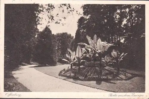 AK Offenburg, Partie aus dem Zwinger, gelaufen 1943