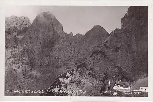 AK Ellmau, Gruttenhütte des T.A.K.M. Kaisergebirge, ungelaufen