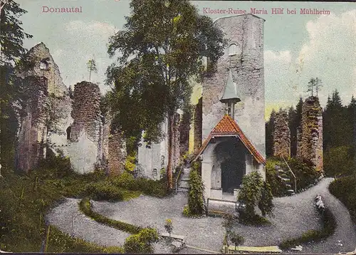 AK Mühlheim, Kloster Ruine Maria Hilf, gelaufen