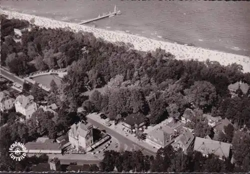 AK Timmendorfer Strand, photo aérienne, couru 1955