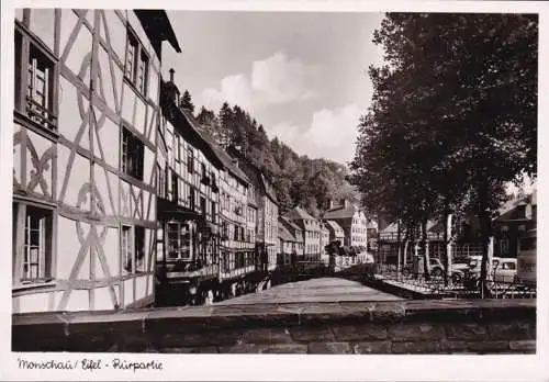 AK Monschau, Rurpartie, Hôtel à l'étoile, incurvé