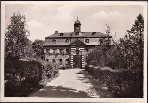 AK Burgbrohl, Schloss und Burgkloster Burgbrohl, Burgtor, ungelaufen