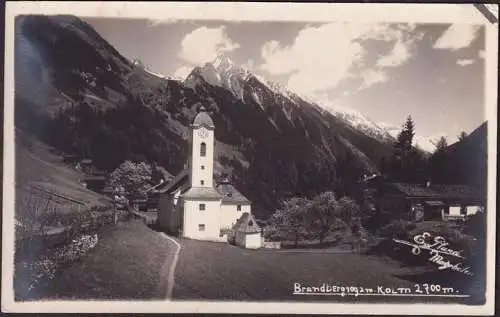 AK Brandberg mit Kolm, Foto AK, ungelaufen-datiert 1925