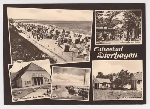 Ostseebad Dierhagen, gebr. sw-Mehrbild-AK