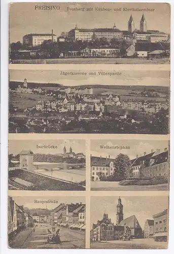 Freising, Mehrbild sw- AK m. Akademie Weihenstephan.  #556