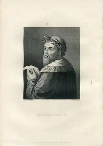 Lodovico Ariosto Gravierkunst Bei Robert Hart De Rafaelle Morghen