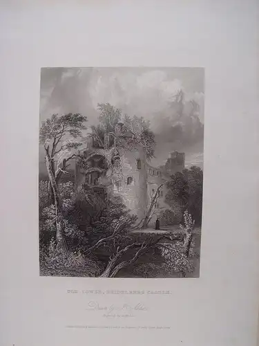 Alemania.« Old Tower, Heidelberg Castle » Muster J.Archer. Aufgezeichnet Henry