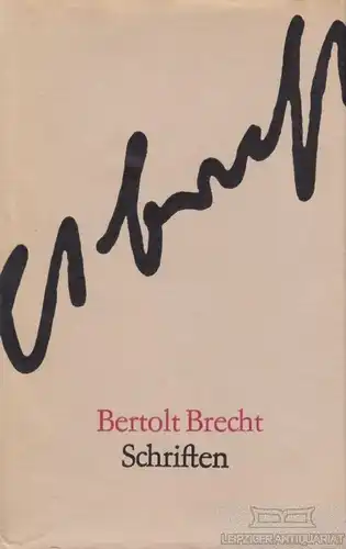Buch: Schriften, Brecht, Bertolt. Werke in fünf Bänden, 1973, Aufbau-Verlag