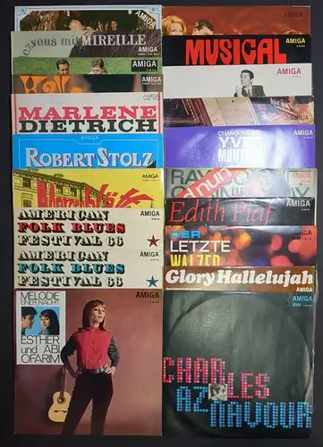 20 verschiedene AMIGA Schallplatten 12" LP, Edith Piaf, Marlene Dietrich ...