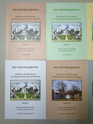 8 Hefte: Der Schrebergärtner 1-6/7 + Schreber- und Kleingartenvereine 1864-1933