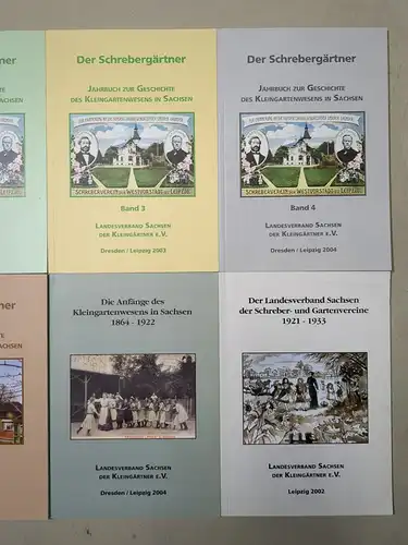 8 Hefte: Der Schrebergärtner 1-6/7 + Schreber- und Kleingartenvereine 1864-1933