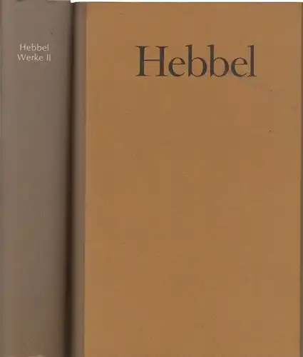 Buch: Werke in 2 Bänden, Hebbel, Friedrich. 2 Bände, ca. 1950, gebraucht, gut