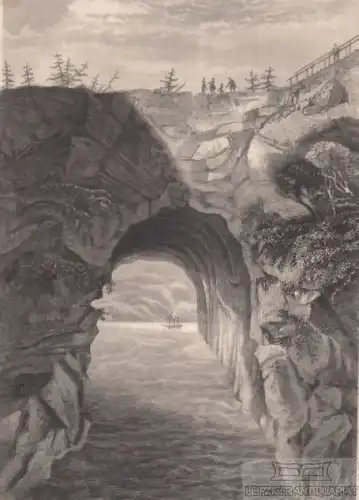 Der Goeta-Canal in Schweden. aus Meyers Universum, Stahlstich. Kunstgrafik, 1850