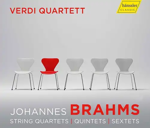 CD-Box: Verdi Quartett, Johannes Brahms. 2018, 4 CDs, Hänssler Classic