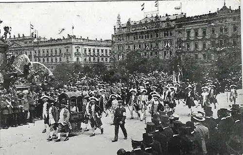 AK Historischer Festzug zur Universitäts-Jubelfeier in Leipzig, gebraucht, gut