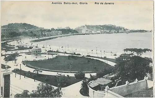 AK Rio de Janeiro. Avenida Beira-Mar. Gloria. ca. 1922, Postkarte. Ca. 1922