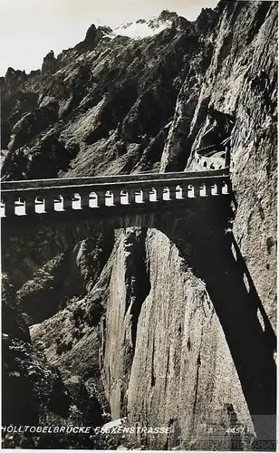 AK Hölltobelbrücke Flexenstrasse. ca. 1930, Postkarte. Serien Nr, ca. 1930