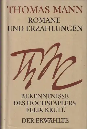 Buch: Romane und Erzählungen 8: Felix Krull, Der Erwählte. Mann, Thomas, 1975