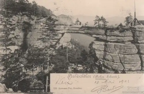 AK Prebischthor. Böhmische Schweiz. ca. 1902, Postkarte. Ca. 1902