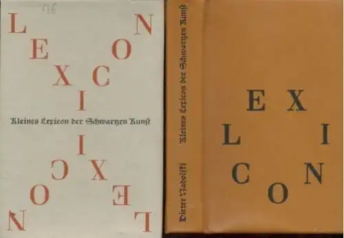 Buch: Kleines Lexicon der Schwarzen Kunst, Nadolski, Dieter. 1985