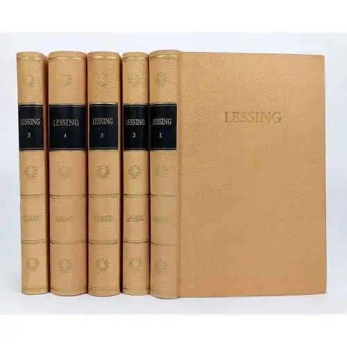 Buch: Werke in fünf Bänden, Lessing, Gotthold Ephraim. 5 Bände, 1961