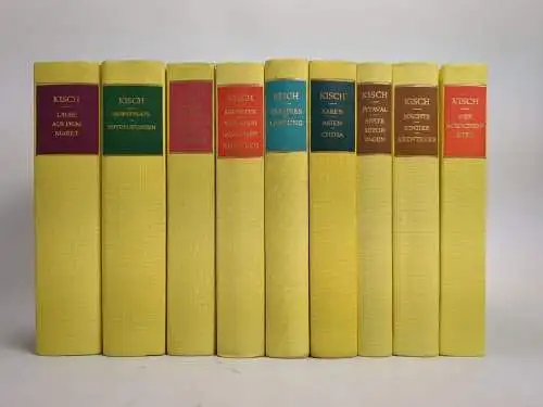 9 Bücher Egon Erwin Kisch, Gesammelte Werke in Einzelausgaben, Aufbau, 9 Bände