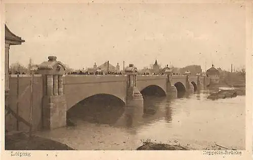 AK Leipzig. Zeppelin-Brücke. ca.1902, Verlag Fischer & Wittig