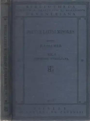 Buch: Poetae Latini Minores. Volumen I : Appendix Vegiliana, Baehrens. 1930